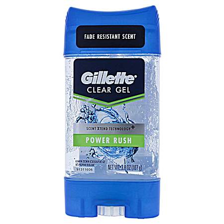 3.8 oz Power Rush Clear Gel Anti-Perspirant & Deodorant