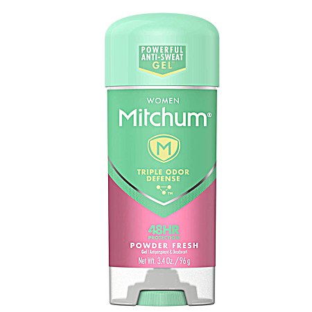3.4 oz Women Mitchum Powder Fresh Gel Anti-Perspirant & Deodorant