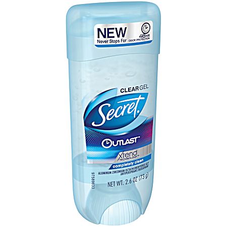2.6 oz Outlast Completely Clean Gel Anti-Perspirant & Deodorant
