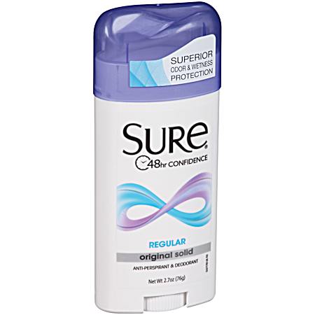 2.7 oz Regular Solid Antiperspirant & Deodorant
