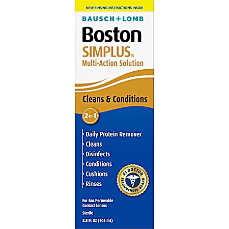 3.5 oz Simplus Multi-Action Contact Lens Cleaning Solution