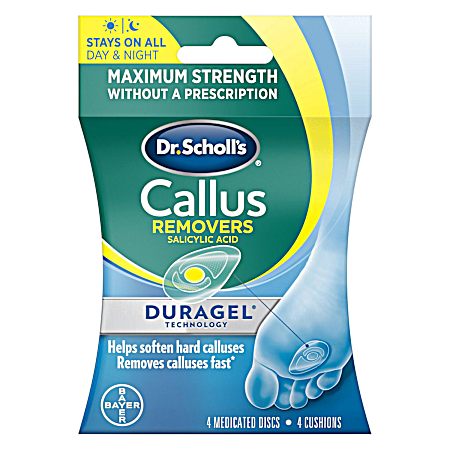 Callus Removers w/ Duragel Technology - 4 ct