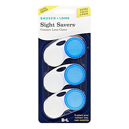 Sight Savers Contact Lens Cases - 3 Pk