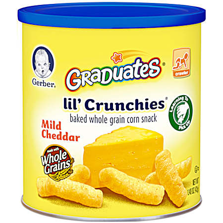 Graduates Lil' Crunchies 1.48 oz Mild Cheddar Baked Corn Snack