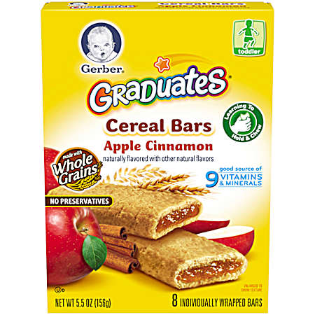 Graduates 5.5 oz Apple Cinnamon Cereal Bars