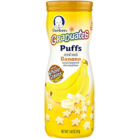 Graduates Puffs 1.48 oz Banana Cereal Snack