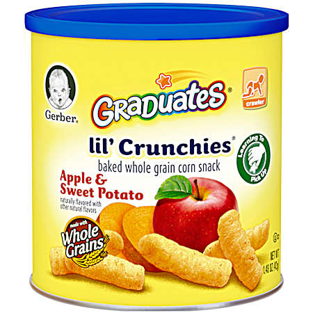 Graduates Lil' Crunchies 1.48 oz Apple & Sweet Potato Baked Corn Snack