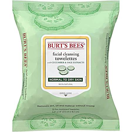 Normal to Dry  Skin Facial Cleaning Towelettes - 30 ct