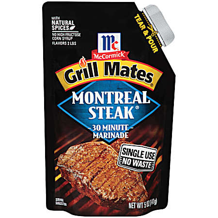 5 oz Grill Mates Montreal Steak Single Use Marinade