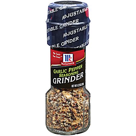 1.23 oz Garlic Pepper Seasoning Grinder