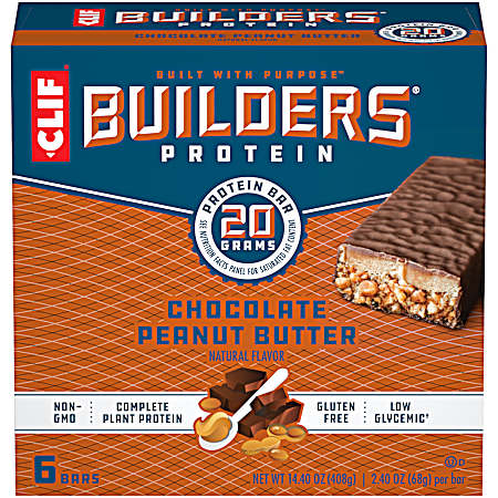 Chocolate Peanut Butter Energy Bars - 6 pk