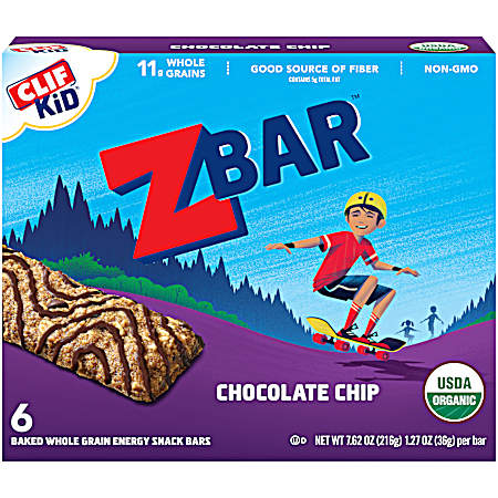 ZBar Chocolate Chip Energy Bars - 6 pk