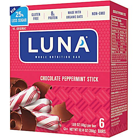 Chocolate Peppermint Stick Nutrition Bars - 6 pk