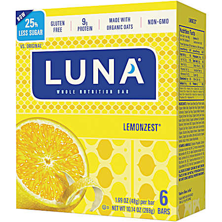 LemonZest Nutrition Bars - 6 pk