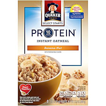 12.9 oz Protein Banana Nut Instant Oatmeal - 6 Pk