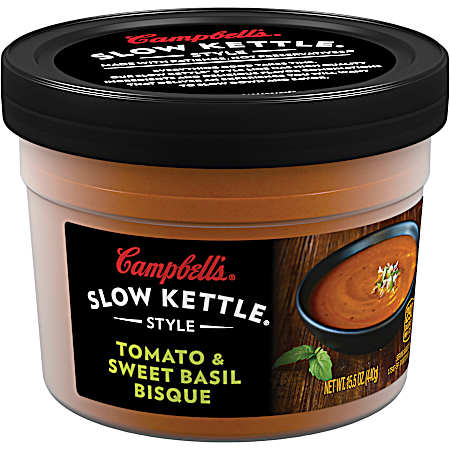 15.5 oz Slow Kettle Style Tomato & Sweet Basil Bisque Soup Bowl