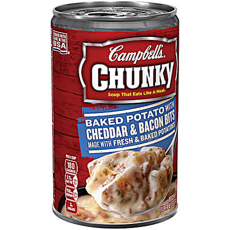 Baked Potato w/ Cheddar & Bacon Bits - 18.8 Oz.