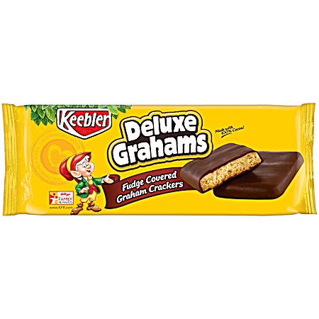 12.5 oz Deluxe Grahams Fudge Covered Graham Crackers