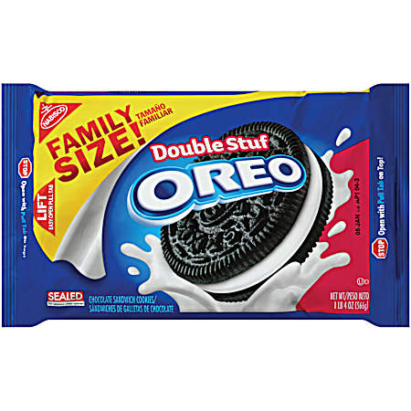 Double Stuf Oreo Chocolate Cookies Family Size