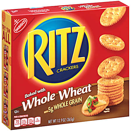 12.9 oz Ritz Whole Wheat Crackers