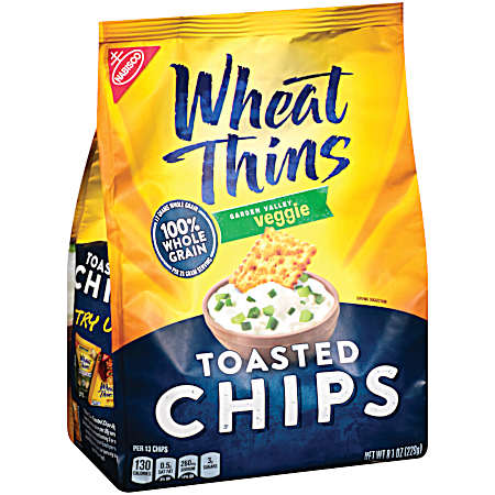 Wheat Thins 8.1 oz Garden Veggie Toasted Chips