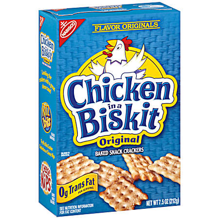 Chicken in a Biskit 7.5 oz Original Baked Snack Crackers
