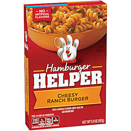 Cheese Ranch Burger 5.9 oz Dry Meal Kit