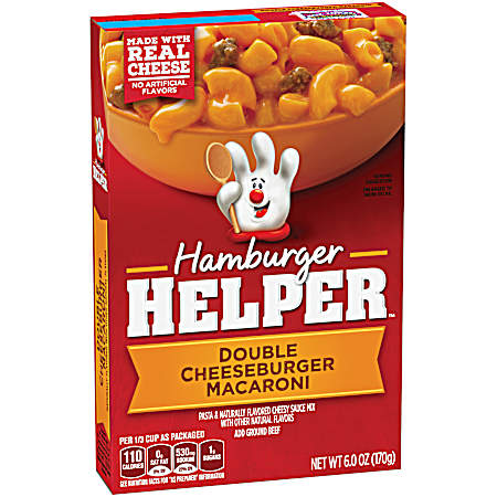 Double Cheeseburger Macaroni 6 oz Dry Meal Kit