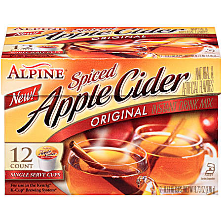 Spiced Apple Cider Instant Drink Mix K-Cup Pods - 12 Ct