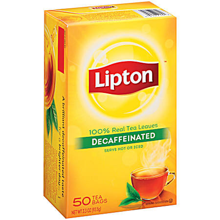 Decaffeinated Black Tea - 50 Ct