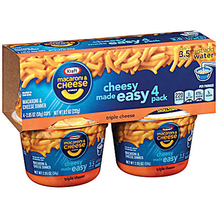 Triple Cheese Macaroni & Cheese Cups - 4 pk