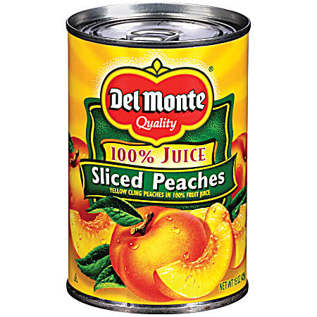 15 oz Sliced Yellow Cling Peaches in 100% Juice