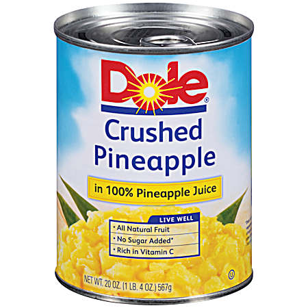 Crushed Pineapple in Pineapple Juice - 20 Oz.