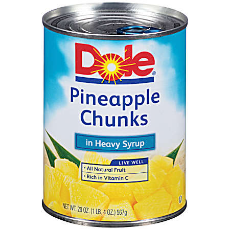 Pineapple Chunks in Heavy Syrup - 20 Oz.