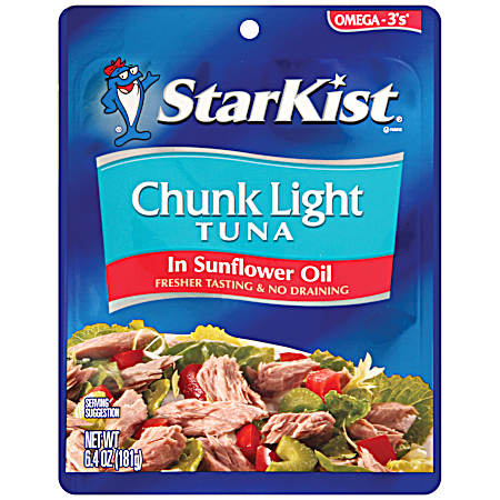 Wild Caught Light Tuna in Sunflower Oil