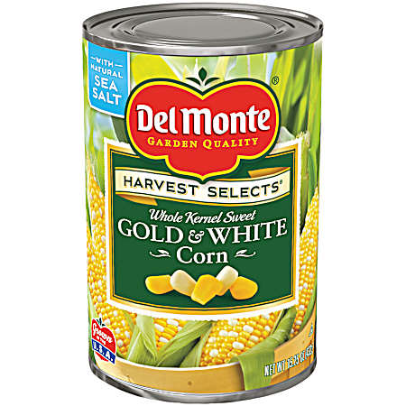 15.25 oz Whole Kernel Sweet Gold & White Corn