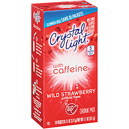 On The Go Wild Strawberry Powdered Drink Mix - 10 pk