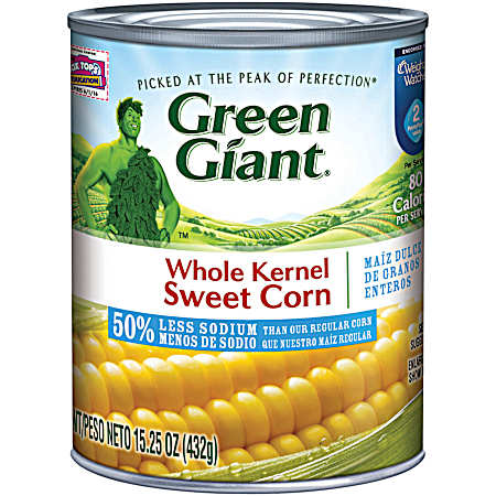 Whole Kernel Sweet Corn 50% Less Sodium