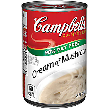 10.5 oz 98% Fat-Free Cream of Mushroom Condensed Soup