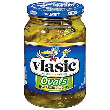 Ovals 16 oz Hamburger Dill Pickle Chips