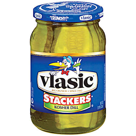 Stackers 16 oz Kosher Dill Pickle Slices