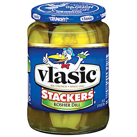 Stackers 24 oz Kosher Dill Pickle Slices