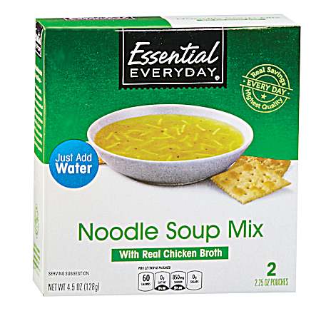 Noodle Soup Mix w/ Real Chicken Broth - 2 Pk