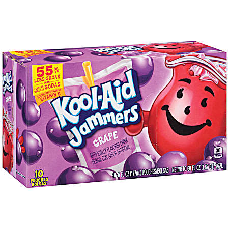 Jammers Grape Juice Drinks - 10 pk