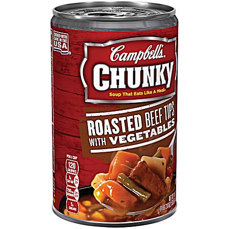 18.8 oz Roasted Beef Tips w/ Vegetables Ready-to-Eat Soup