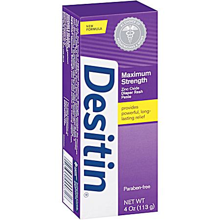 4 oz Maximum Strength Baby Diaper Rash Cream