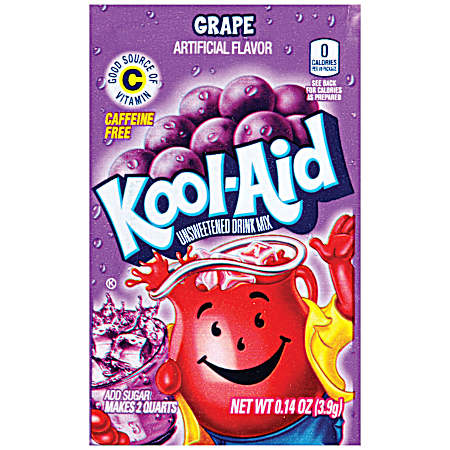 0.14 oz Grape Caffeine Free Powdered Water Enhancer