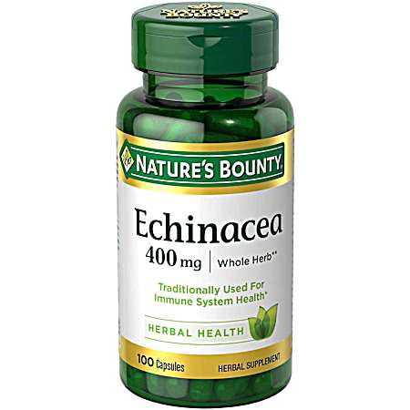 Echinacea 400mg Herbal Supplement Capsules - 100 ct