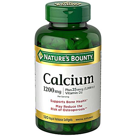 Calcium+D3 1200mg Mineral Supplement Softgel - 120 ct