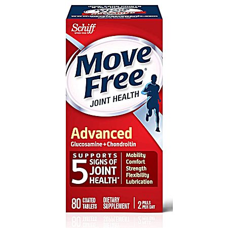 Move Free Advanced Glucosamine & Chondroitin Tablets - 80 ct